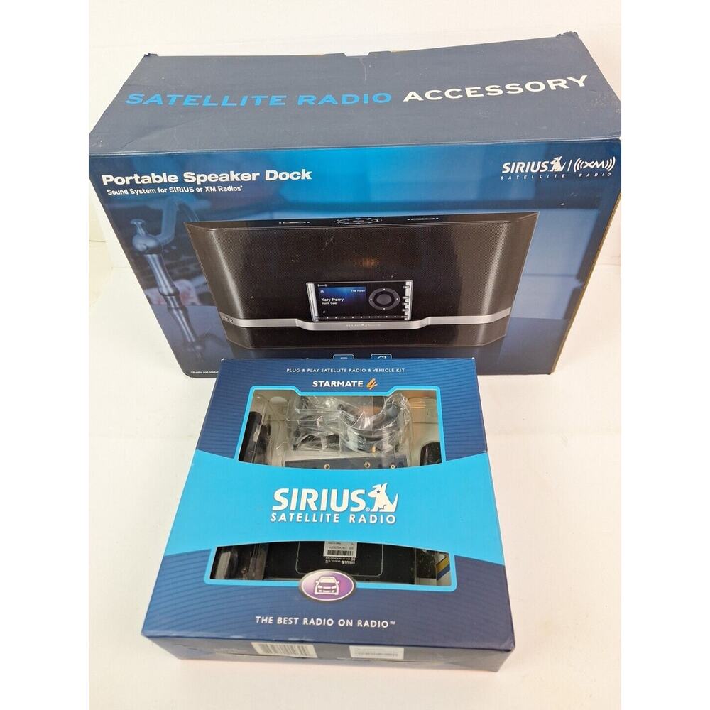 Sirius XM Radio SXABB1 Portable Satellite Radio Receiver & Vehicle Kit Starmate4